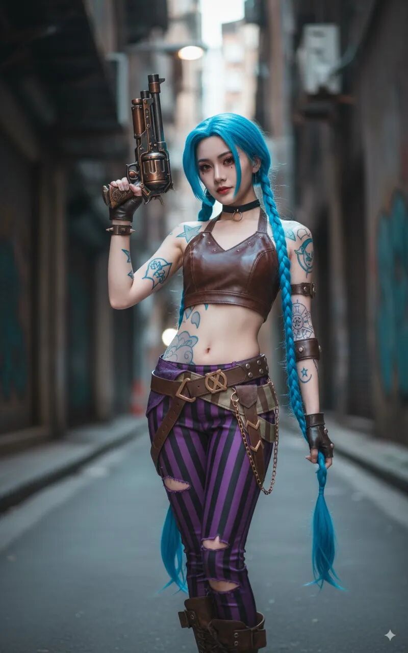 金克丝cosplay效果